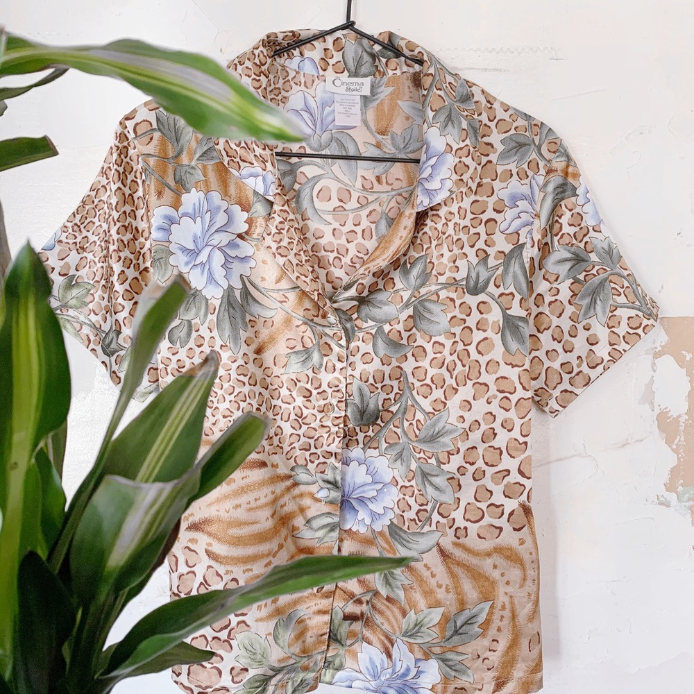Vintage satin top